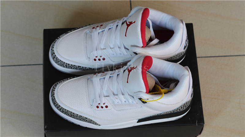 Authentic Air Jordan III 3s Retro 88s White Cement